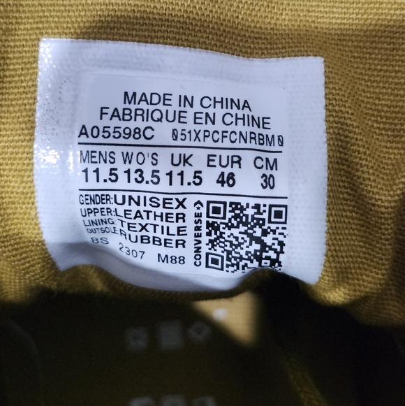 Converse Chuck 70 High Top Suede Hidden Trail/Egret-Black Size 11.5 A05598C NWT - Picture 8 of 8